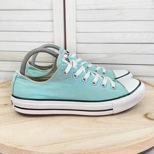 Converse Chuck Taylor All Stars Low Top Ace Up‎ Sneakers Aqua Teal 7 Men 9 Women